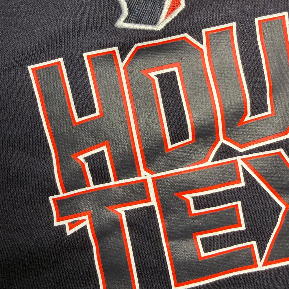 Starter Houston Texans Extreme Pullover Hoodie Mens XL Navy Red NFL NWT - Picture 5 of 9